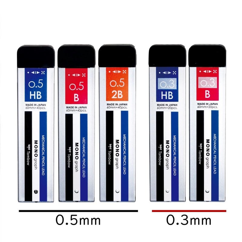 Tombow Pencil Sharp Lead Monograph MG 0.5 HB ECG-121A Monocolor - Image 5